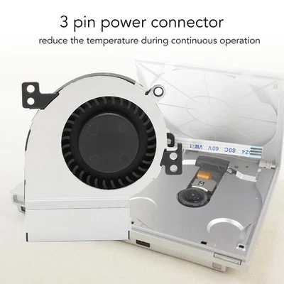 Game Console Internal Cooling Fan 9W Easy To Install Replacement Internal Fan - Image 1 of 4