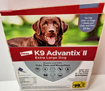 Elanco K9 Advantix II Extra Large Dog Flea Tick Treatment 1 Month Dose - Image 1 of 3