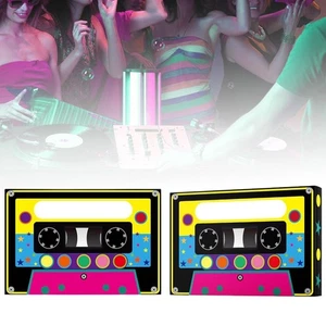 2x Goodie Gable Box Boombox Decoration Paper Present 1980S Party Favor Box - Picture 1 of 7