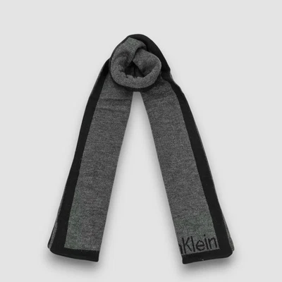 Calvin Klein Scarf Vintage Christmas Neckwear Knitted Winter Scarves 10x66 - Image 1 of 4