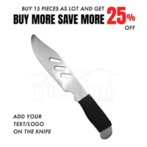 Cuchillo de entrenamiento moderno de aluminio con diseño de hoja ranurada y mango de cable - Imagen 1 de 5