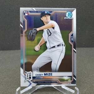 2021 Bowman Chrome Casey Mize Rookie RC #9 RC Detroit Tigers - Picture 1 of 2