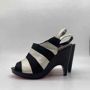 Alice + Olivia Womens Platform Slingbacks Sandal Heels Black White Size 7 - Picture 1 of 6