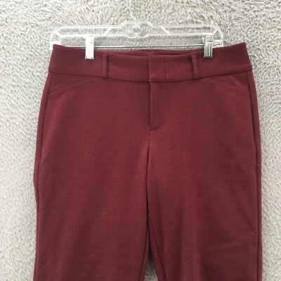 Michael Kors Skinny Trouser Dress Pants Womens 8 (Actual 32x30) Burgendy Zip Fly - Image 1 of 4