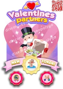 Monopoly Go- Valentine Partner Event ONE SLOT FULL CARRY/HELPER