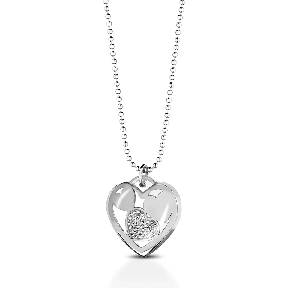 Collana da donna in acciaio e ciondolo cuore lunga OPSOBJECTS opscl482 - Immagine 1 di 1
