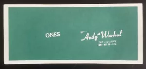 Andy Warhol Multiple Ones Art Cash $1 E.A.T. 1971 - Picture 1 of 5