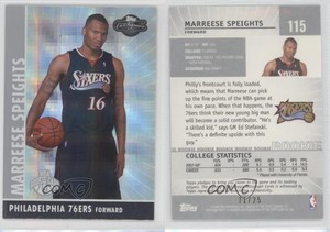 2008-09 Topps Co-Signers Silver Hyper /25 Marreese Speights #115 Rookie RC