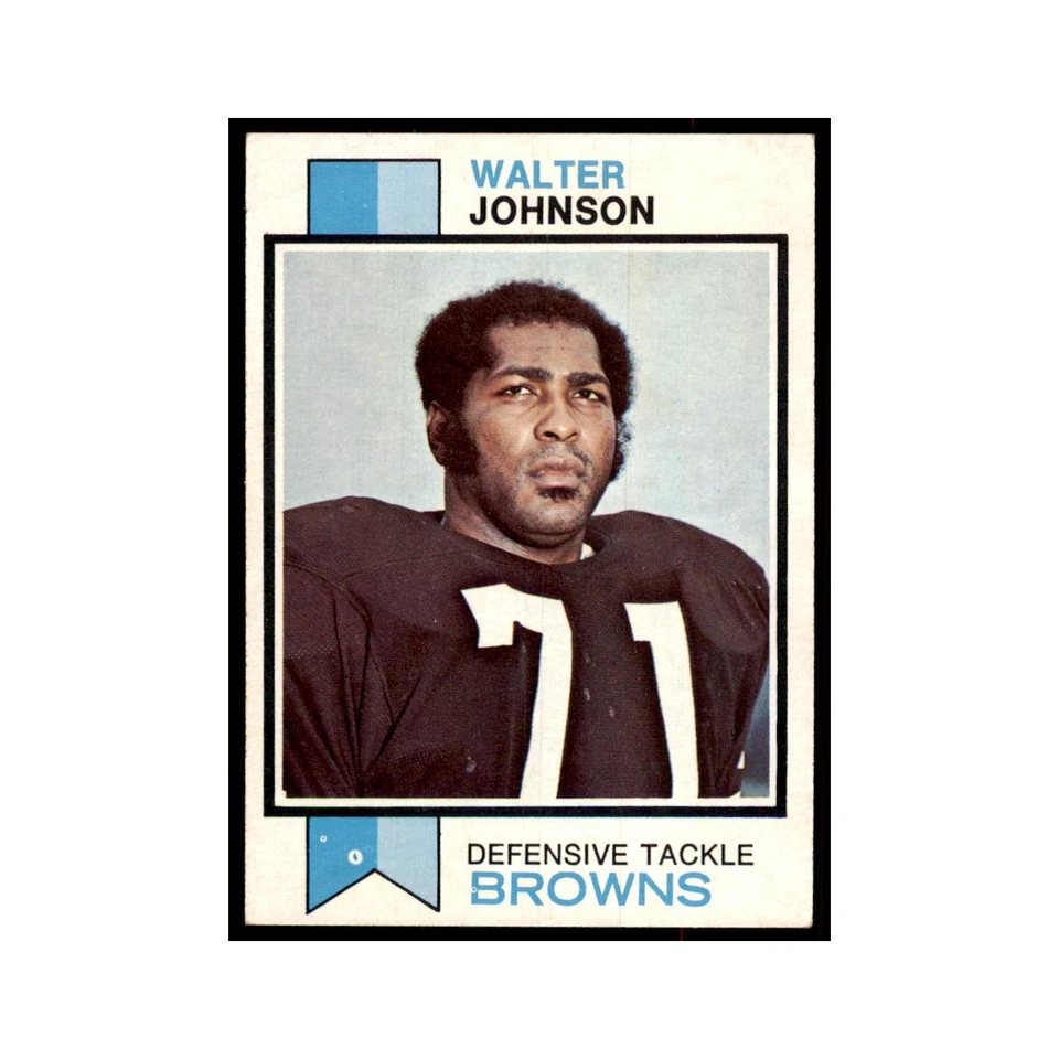 Walter Johnson 1973 Topps #255 Football Cards Football Card EX - Image 1 of 3