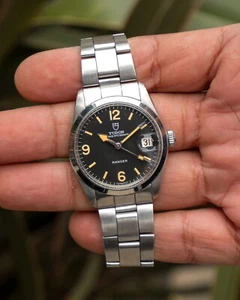 Tudor Ranger 9050/0 1980 - Patina Caramello Intoccata Quadrante Perfetto Opaco - Automatico - Foto 1 di 10