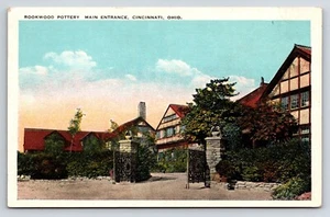 Postal de cerámica Rockwood, entrada principal, Cincinnati, Ohio - Imagen 1 de 2
