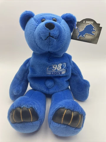NFL Detroit Lions Barry Sanders Limited Treasures Plush Bear 70,635/72,000 Cover
