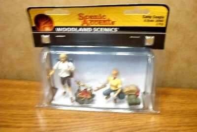 WOODLAND SCENICS CAMP COUPLE G SCALE FIGURES - Image 1 of 2
