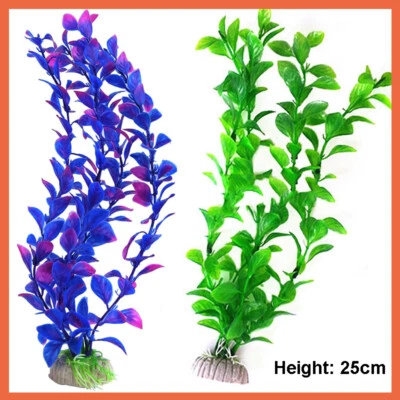Artificial Fake Grass Water Plastic Plants Ornament Fish Tank Aquarium Decor - image 1 of 4