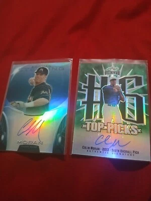 MLB COLIN MORAN /10 TOP PICKS LEAF & STERLING/25 AUTO  - Image 1 of 4