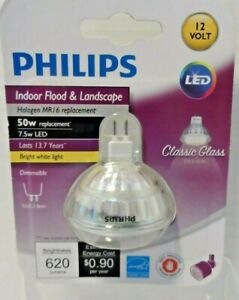 Philips Classic Glass MR16 GU5.3 LED Floodlight Light Bulb ~ 1Pack NEW