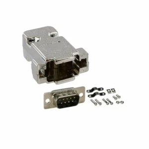 Conector serie RS232 D-SUB de 9 pines para taza de soldadura macho DB9 D-SUB + campana de plástico metalizado - Imagen 1 de 2