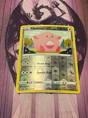 Chansey 202/264 Fusion Strike Pokemon Reverse Holo Foil Nice! - Image 1 of 2