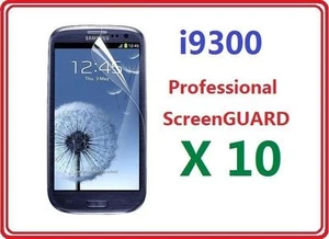 Samsung i9300 Galaxy S3 III Screen Protector Film Bulk Wholesale Lot X 10 - Picture 1 of 1
