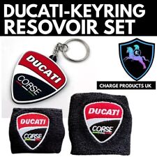 Ducati Motorcycle Reservoir Tanks Sock Covers socks and Rubber Keyring Set