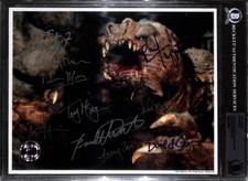 Star Wars The Rancor ROTJ ILM Multi-Signed 8x10 Photograph (OP) by 10! BECKETT