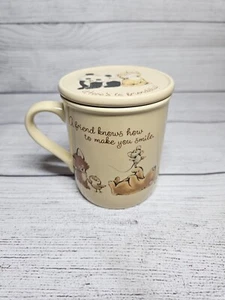 Vintage Hallmark MUG MATES "Friendship" Coffee Mug with Coaster Top 1980s Coffee - Imagen 1 de 11