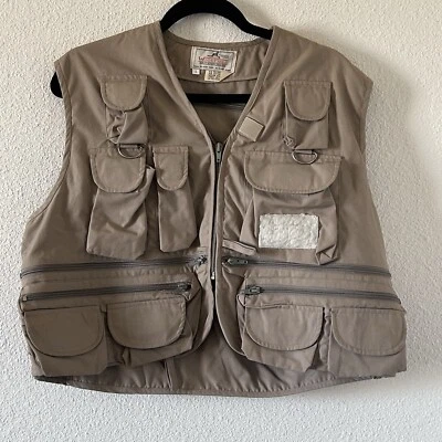 WOODFIELDS Men’s Fishing Hunting Utility Vest Large Outdoors Camp Hike - Image 1 of 4