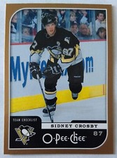 SIDNEY CROSBY, 2006-07 O-PEE-CHEE CHECKLIST #694, PENGUINS
