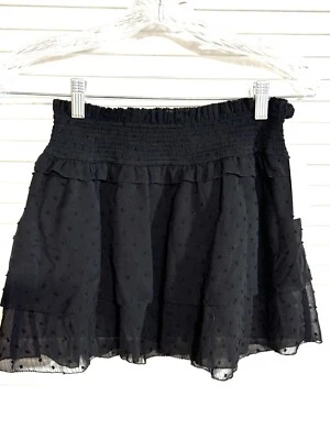 Katiej NYC black Ruffle Layered skirt Size XL Girls New - Image 1 of 4