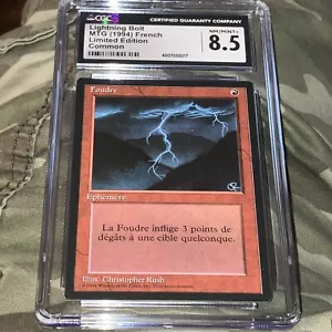 Lightning Bolt Limited Edition CGC Mint 8.5 Vintage Magic MTG - Picture 1 of 3