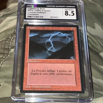 Lightning Bolt Limited Edition CGC Mint 8.5 Vintage Magic MTG - Image 1 of 3