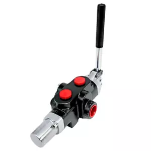 Válvula de palanca hidráulica de 1 banco 3/4 136 L/min divisor de troncos de salida automática - Imagen 1 de 3