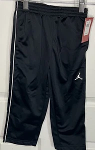JORDAN PANTS 4 BLACK WHITE YOUTH WARM UP PANTS $43 - Picture 1 of 7