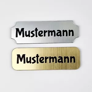 Bell sign mailbox sign door sign nameplate with engraving self-adhesive - Picture 1 of 7