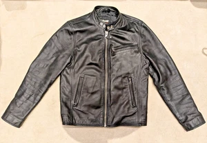 Schott Cafe Racer Leather Jacket Size M Excellent Condition. - Picture 1 of 9