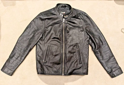Schott Cafe Racer Leather Jacket Size M Excellent Condition. - Image 1 of 4