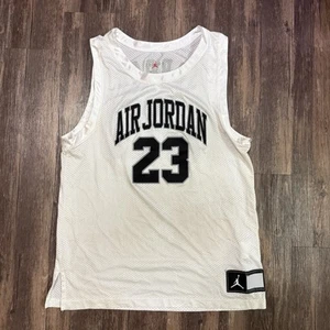 Air Jordan Jersey Men’s M White Mesh Basketball DNA Shadow Tank CZ2499-100 - Picture 1 of 9