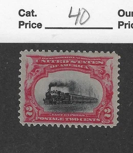 US Scott 295, 1901 ,2c Carmine & Black ,Pan-American , Mint  OG , XF ,Cat $50 - Picture 1 of 2