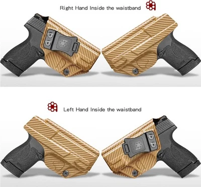 Funda IWB Kydex Ajuste: Smith & Wesson M&P Shield Plus/M2.0/M1.0-9mm/40 S&W 3.1 Foto 1 de 4