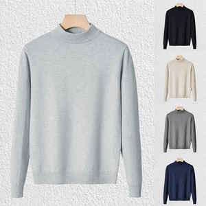 Knit Style Men's Warm Pullovers with Classic Design for Autumn and Winters - Picture 1 of 20