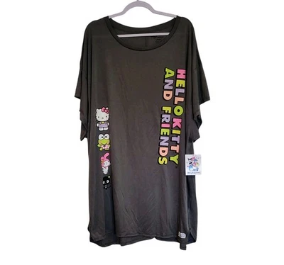 Camisa para dormir Hello Kitty talla grande 3x dormitorio salón 22w pijama camisón para mujer  Foto 1 de 4