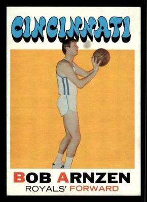 1971 TOPPS BOB ARNZEN 94 EX RC BASKETBALL CINCINNATI ROYALS - Image 1 of 2