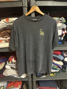 Vintage 90s Baja Mex Scorpion Black T-Shirt Size Large - Picture 1 of 4
