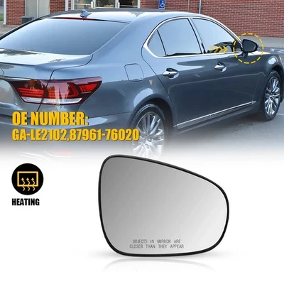 Espejo de cristal con calefacción pasajero derecho para Lexus LS460 CT200h GS350 GS450h LS600h Foto 1 de 4