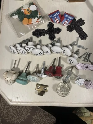 Lote mixto de 22 herrajes para puertas difíciles de encontrar raros raros de colección Foto 1 de 4