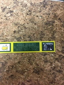 JIMMY DEMARET (MASTERS CHAMP) NAMEPLATE FOR SIGNED BALL DISPLAY/PHOTO DISPLAY - Picture 1 of 1
