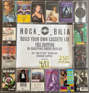 $1 & UP 80s 90's POP R&B ROCK CASSETTE BUY $25 GET FREE SHIPPING BUILD YOUR LOT - Picture 1 of 441