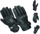 Evo Professional Leather Motorbike Gloves Heavy Duty Waterproof Winter