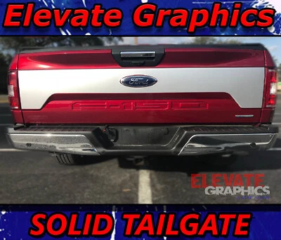 Calcomanías sólidas para puerta trasera Ford F-150 pegatinas gráficos de vinilo 3M 2015-2020 Foto 1 de 4