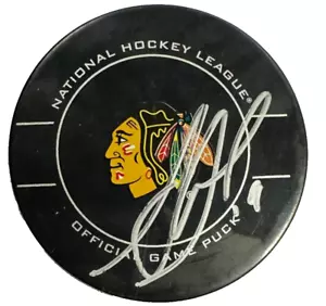 Jonathan Toews Autographed Chicago Blackhawks Game Puck NHL BAS - Picture 1 of 2